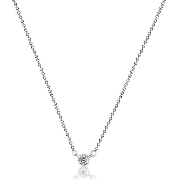 Women Dainty Leaf Necklace 14k Gold Plated Layered CZ Moon Necklace Simple - Picture 5 of 5